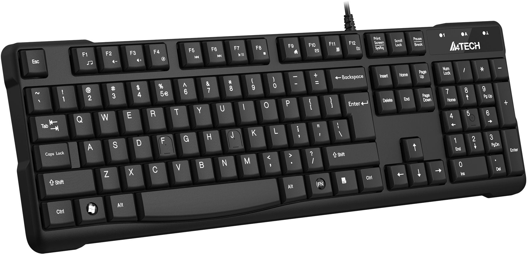 Клавиатура A4Tech KR-750 черный USB (KR-750 BLACK)