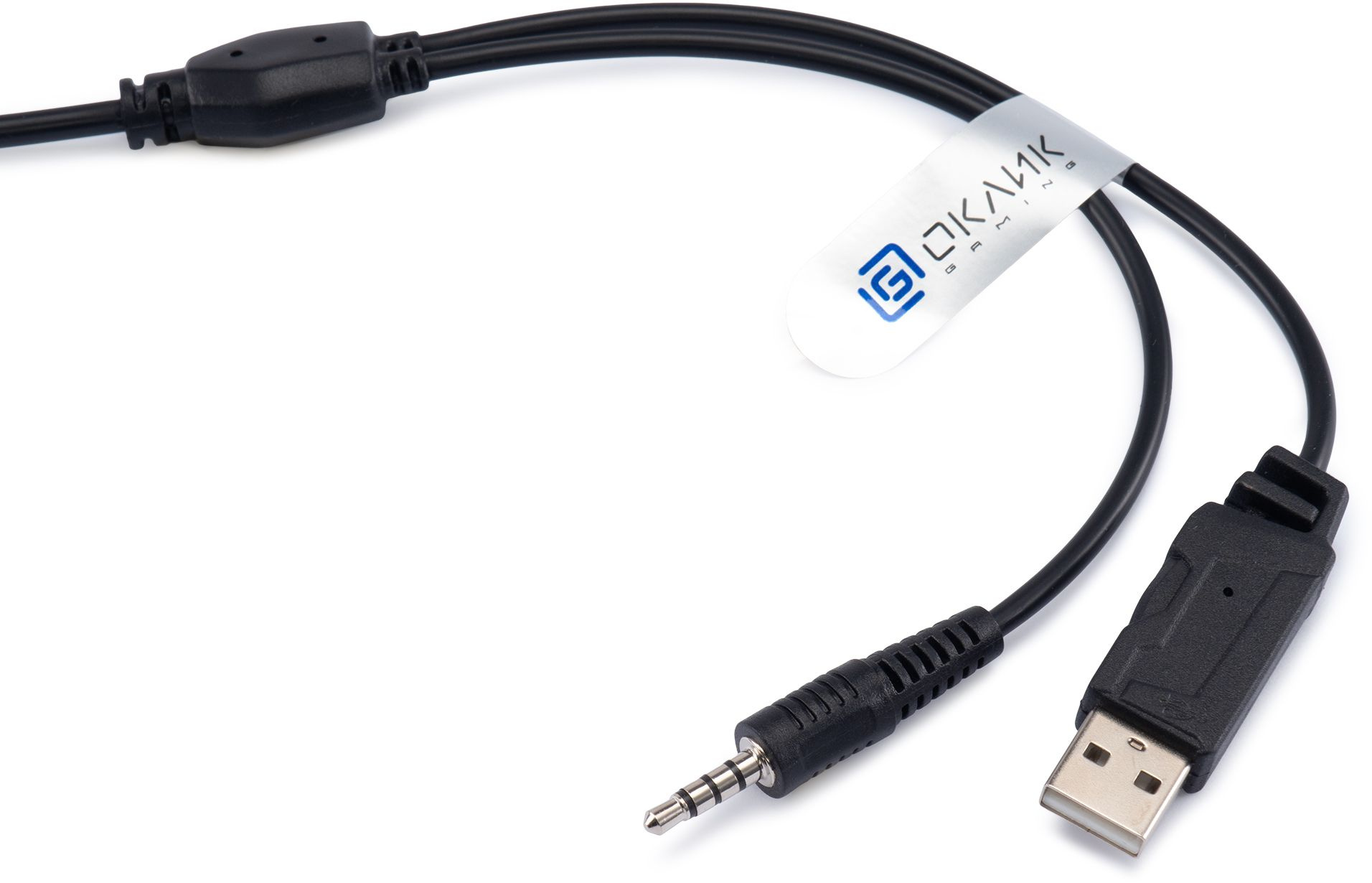 Наушники с микрофоном Оклик HS-L300G черный 2.2м мониторные оголовье (1796949)