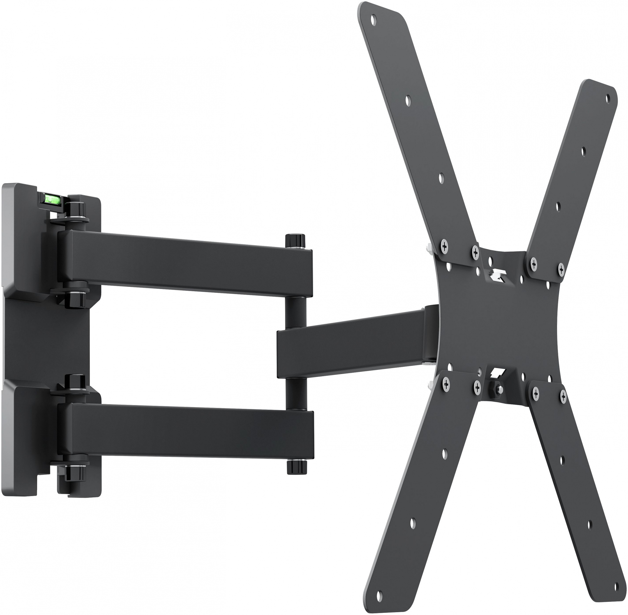 Кронштейн для телевизора Holder LCD-5566-B черный 32"-55" макс.45кг настенный поворотно-выдвижной и 