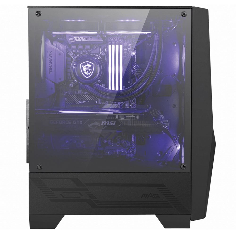 Корпус MSI MAG FORGE 100M Mid-Tower, ATX, 2xUSB 3.2, Audio I/O, 2x120mm RGB Fan, 1x120mm black Fan, 