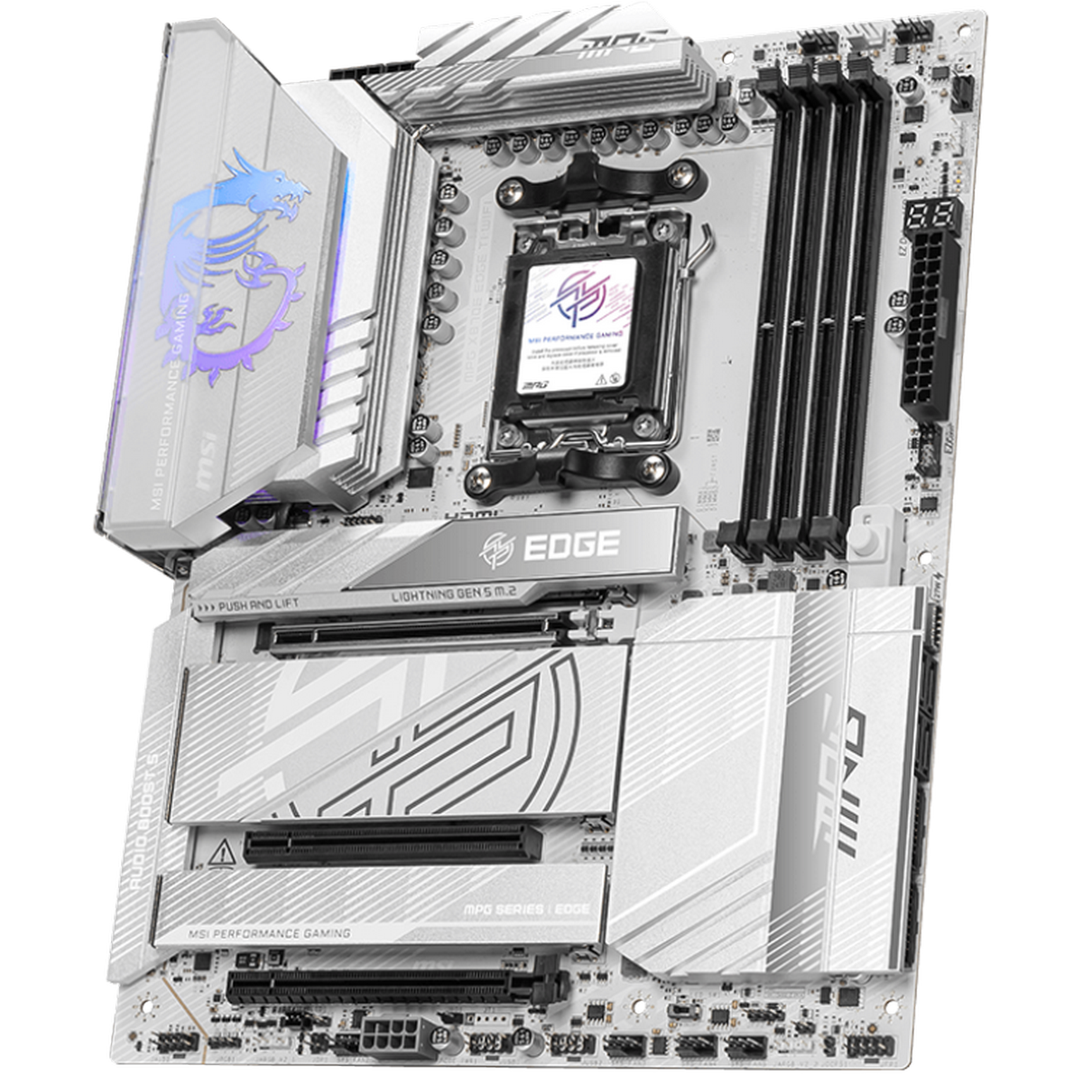 Материнская плата MSI MPG X870E EDGE TI WIFI Socket AM5 AMD X870E 4xDDR5 ATX AC`97 8ch(7.1) 5Gigabit