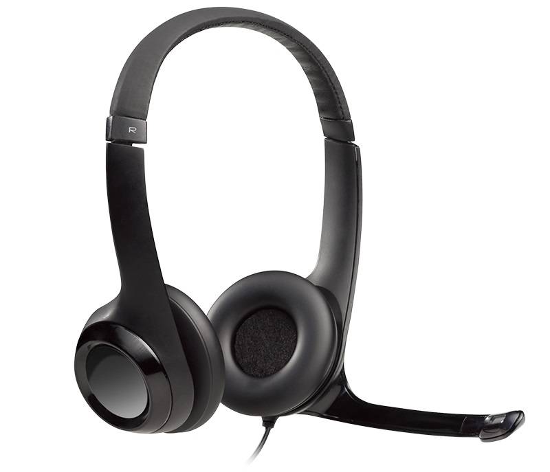 Наушники Logitech Headset H390, Stereo, USB, [981-000406]