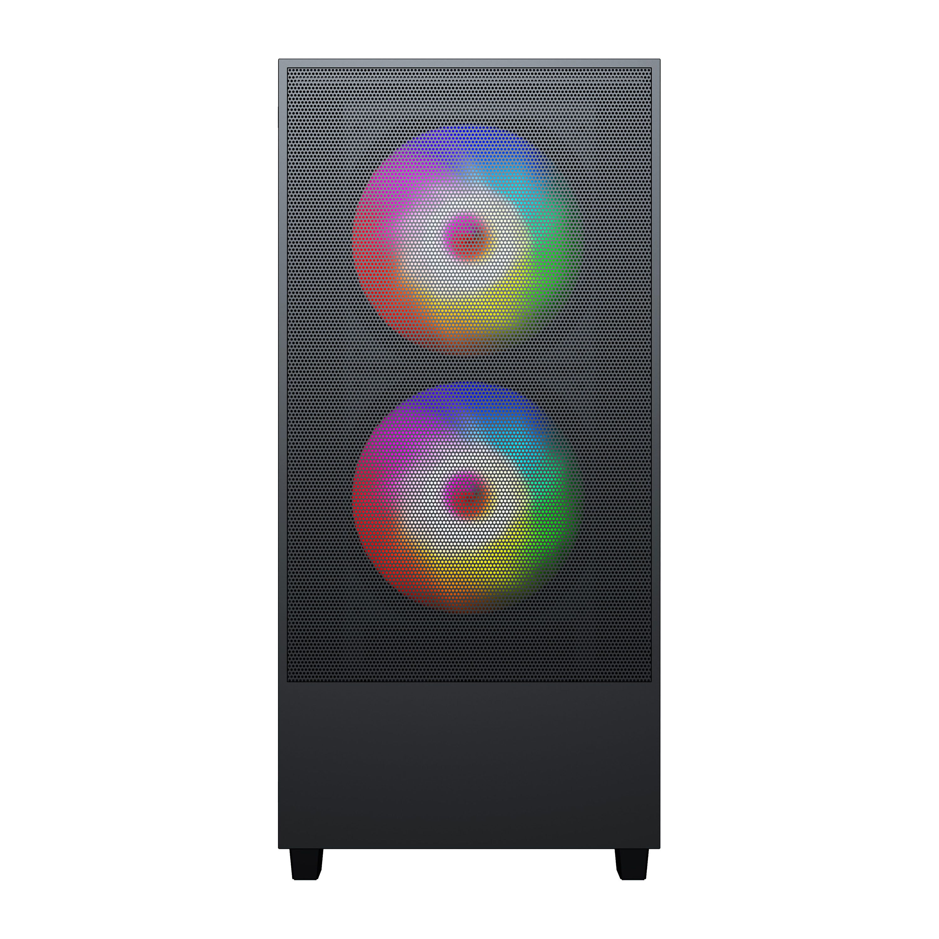 Корпус ACD Citadel 106 ATX, Black, USB3.0*1, USB*2+HD audio ,1*12cm  ARGB rear+2*14cm ARGB front ,TG