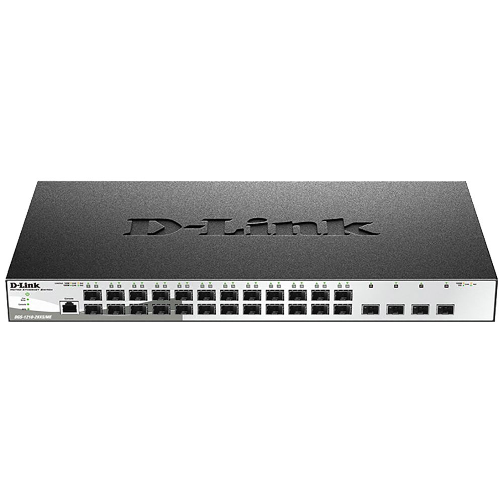 Коммутатор D-Link DGS-1210-28XS/ME/B2A (L2) 24SFP 4SFP+ управляемый