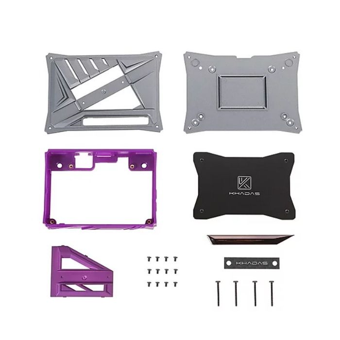 Корпус Khadas DIY Case Purple VIMs DIY Case, Purple Color, with heavy metal plate, KCS-P-001