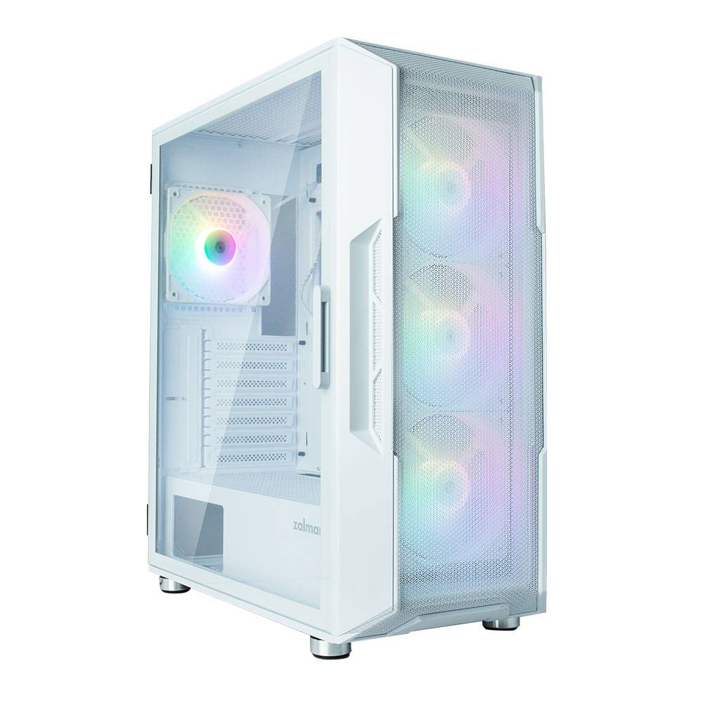 корпус ZALMAN I3 NEO WHITE, ATX, WHITE, FRONT MESH, WINDOW, 2x3.5", 3x2.5", 1xUSB2.0, 2xUSB3.0, FRON