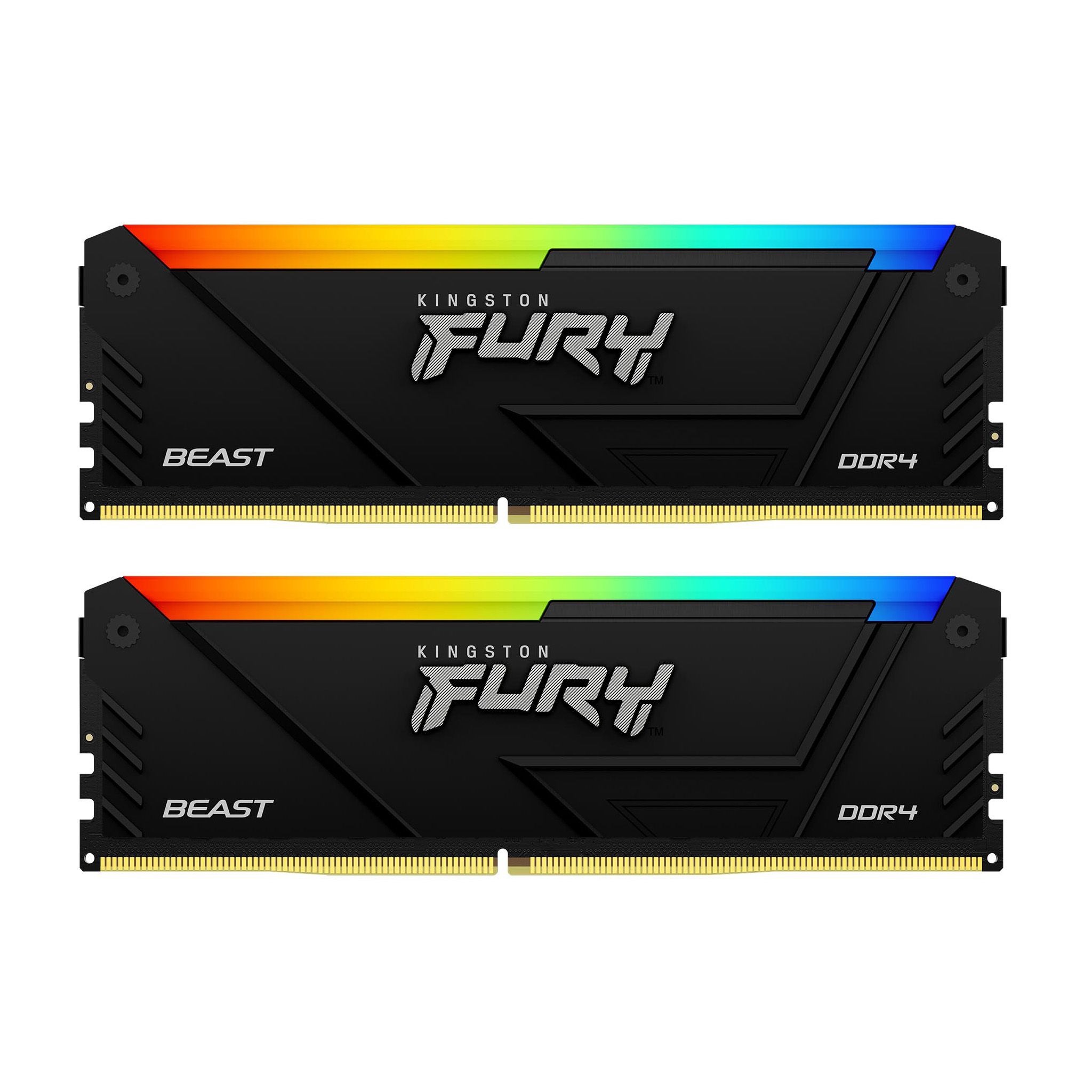 Память DDR4 2x16GB 3200MHz Kingston KF432C16BB12AK2/32 Fury Beast RGB RTL Gaming PC4-25600 CL16 DIMM