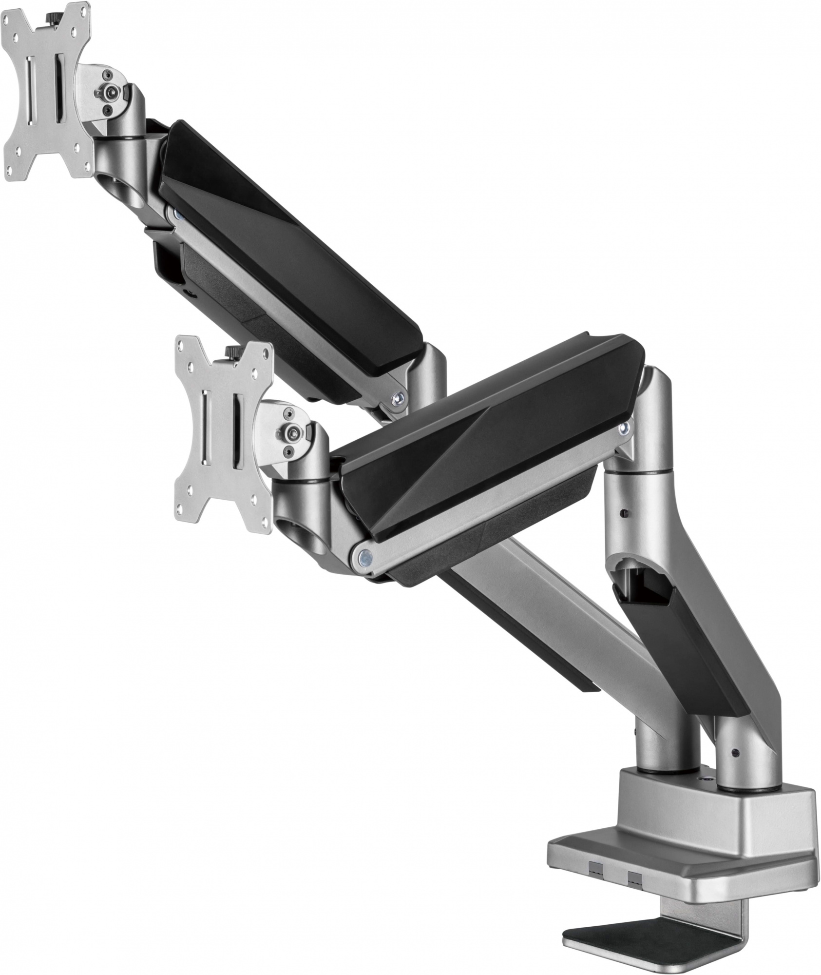 Кронштейн для мониторов Ultramounts UM718 серый 17"-35" макс.15кг крепление к столешнице поворот и н