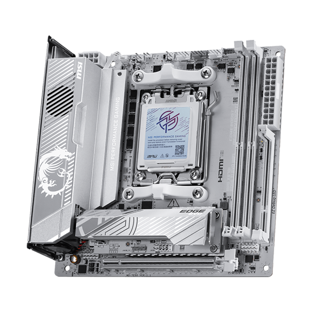 Материнская плата MSI MPG X870I EDGE TI EVO WIFI X870, AM5, 2*DDR5, 1*PCIEx16, 1*M.2, 2*TypeC, 5*USB