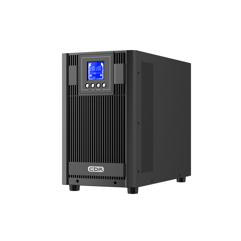 ИБП CBR [ESN-3KT-4F-LCHERSC] Online 3000VA/3000W Tower 4 x Schuko + 1 TB, LCD, HID-USB, RS232, EPO, 