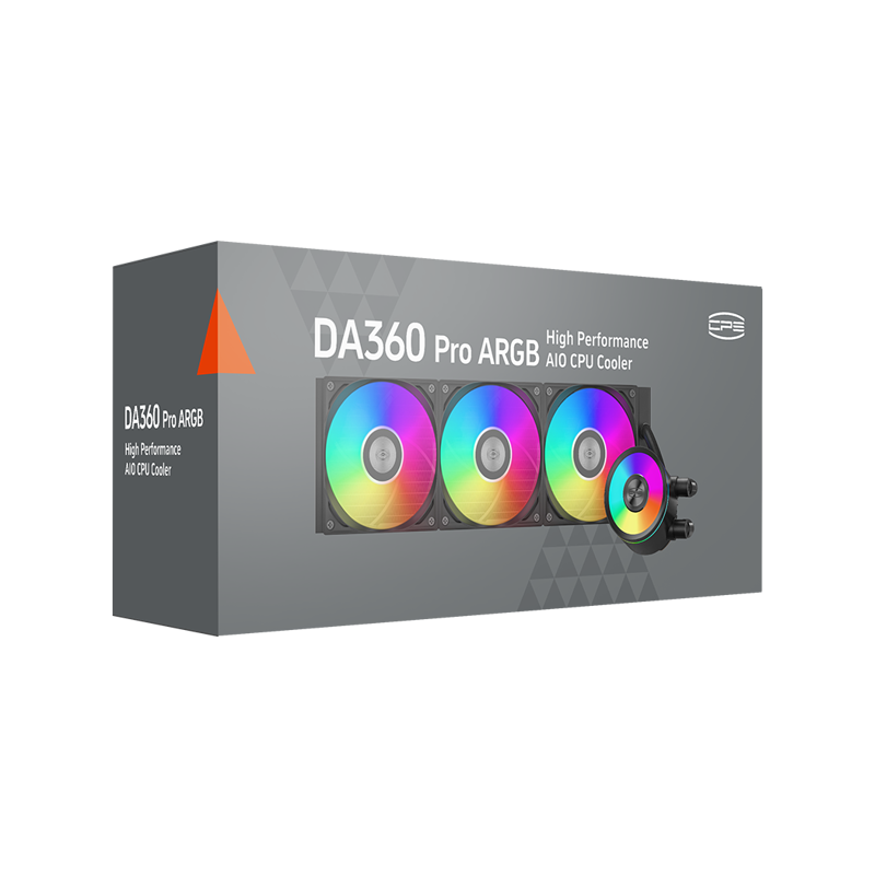 Система водяного охлаждения PcCooler DA360 Pro ARGB Soc-AM5/AM4/1200/1700/1851 черный 4-pin 33.8dB A
