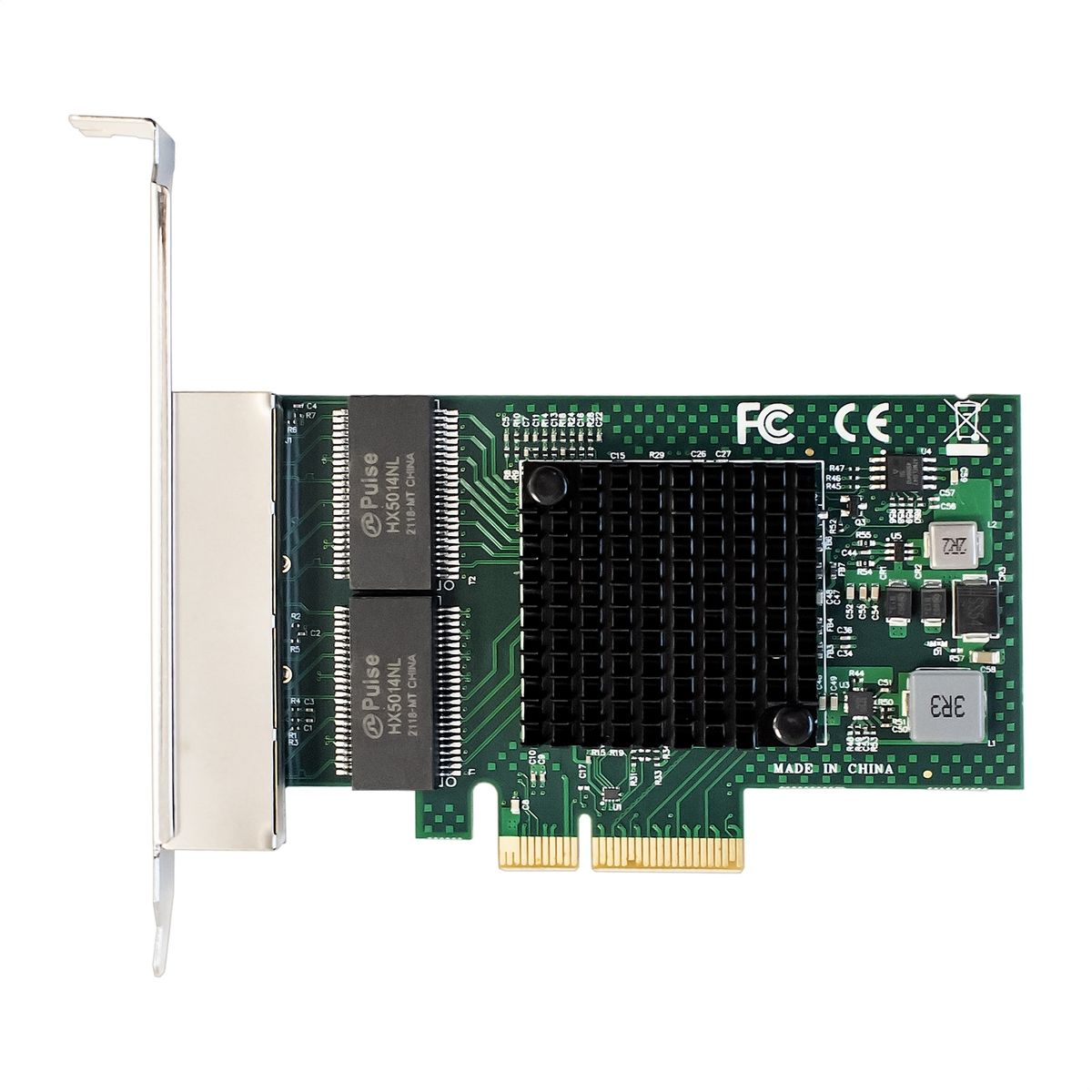 Exegate EX293453RUS Сетевой адаптер ExeGate EXE-BCM5719 (PCI-E x4 v2.0, порты 4xRJ45, 10/100/1000Mbp