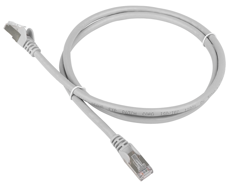Патч-корд Lanmaster TWT-45-45-0.5/S-GY FTP RJ-45 вил.-вилка RJ-45 кат.5E 0.5м серый ПВХ (уп.:1шт)