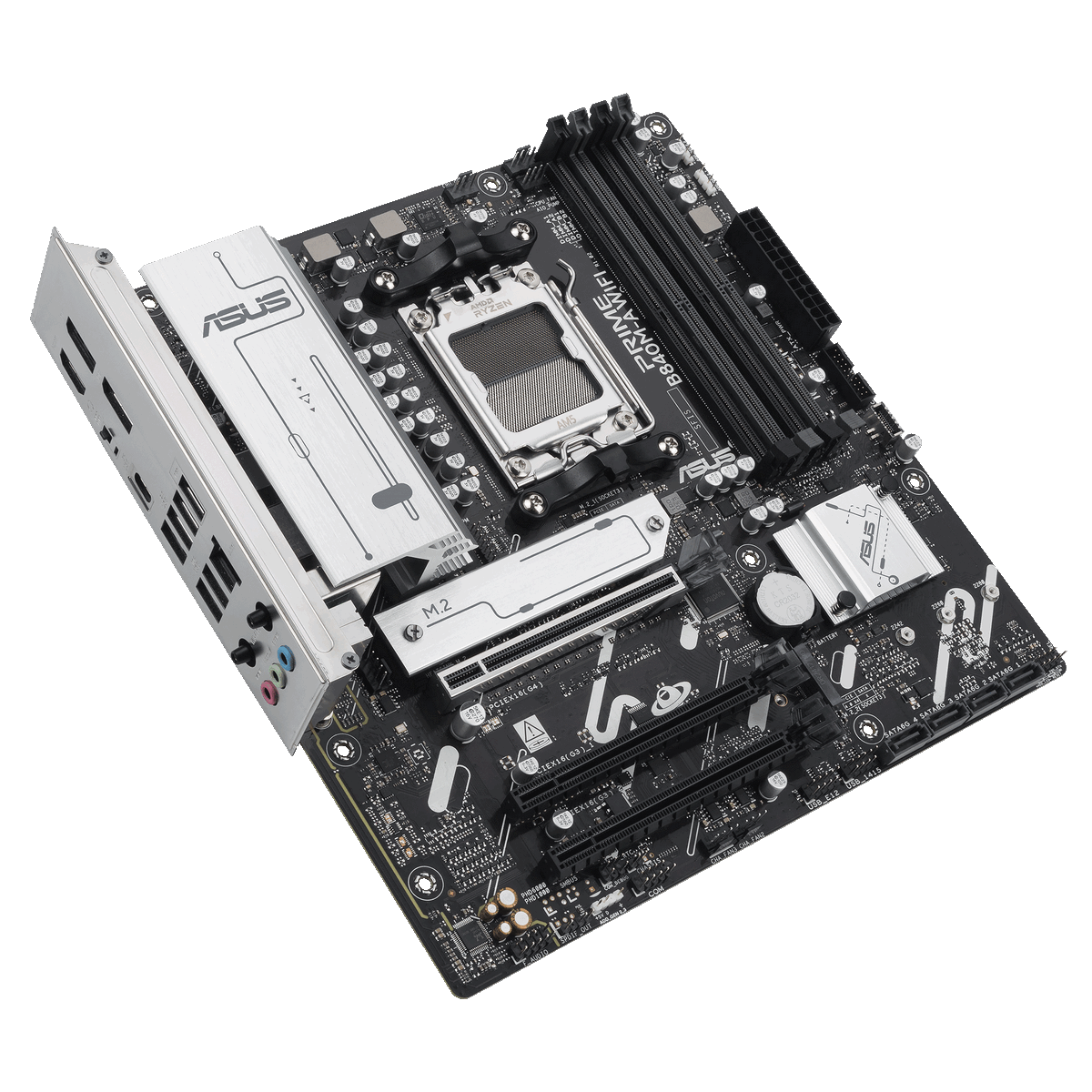 Материнская плата Asus PRIME B840M-A WIFI Socket AM5 AMD B840 4xDDR5 mATX AC`97 8ch(7.1) 2.5Gg RAID+