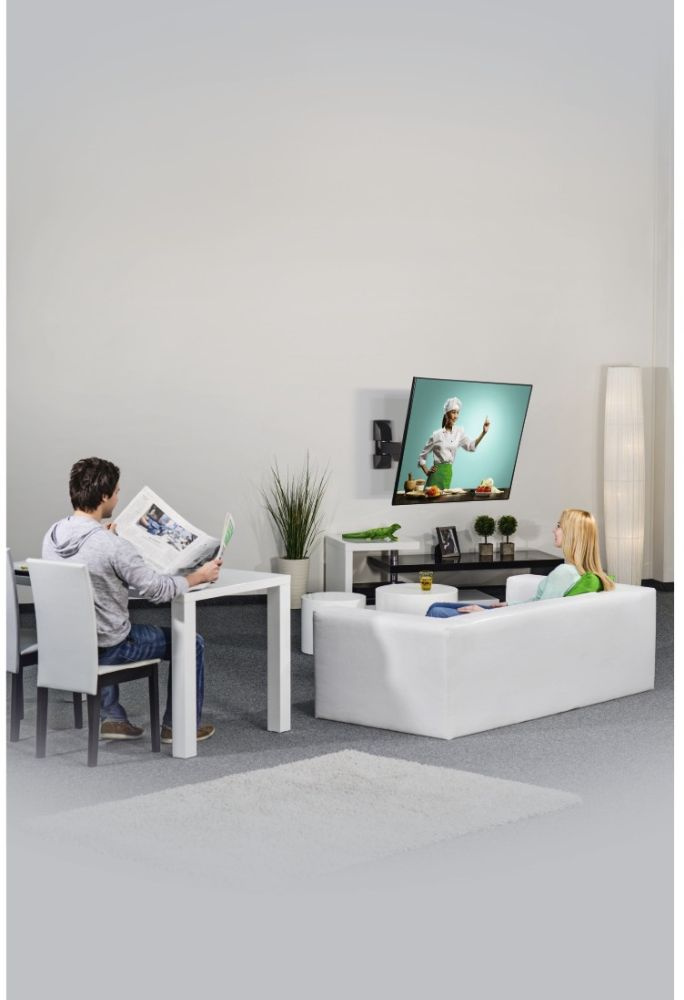 Кронштейн для телевизора Hama H-118113 черный 10"-26" макс.15кг настенный поворот и наклон