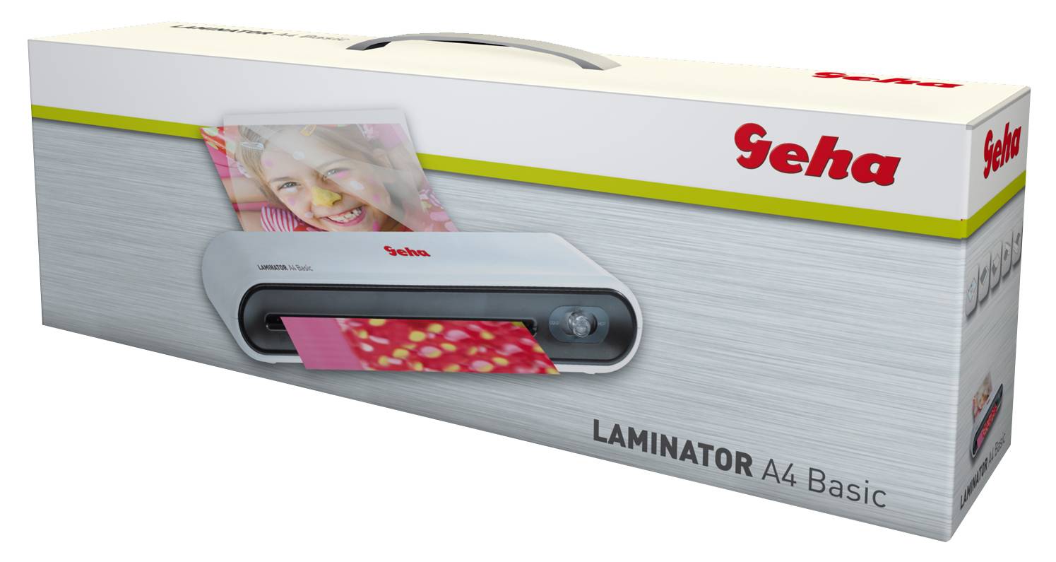 Ламинатор Geha A4 Basic,  (80-100 мкм), 250 мм/мин., 2 вала / холод. ламин. / ламин. фото / Германия