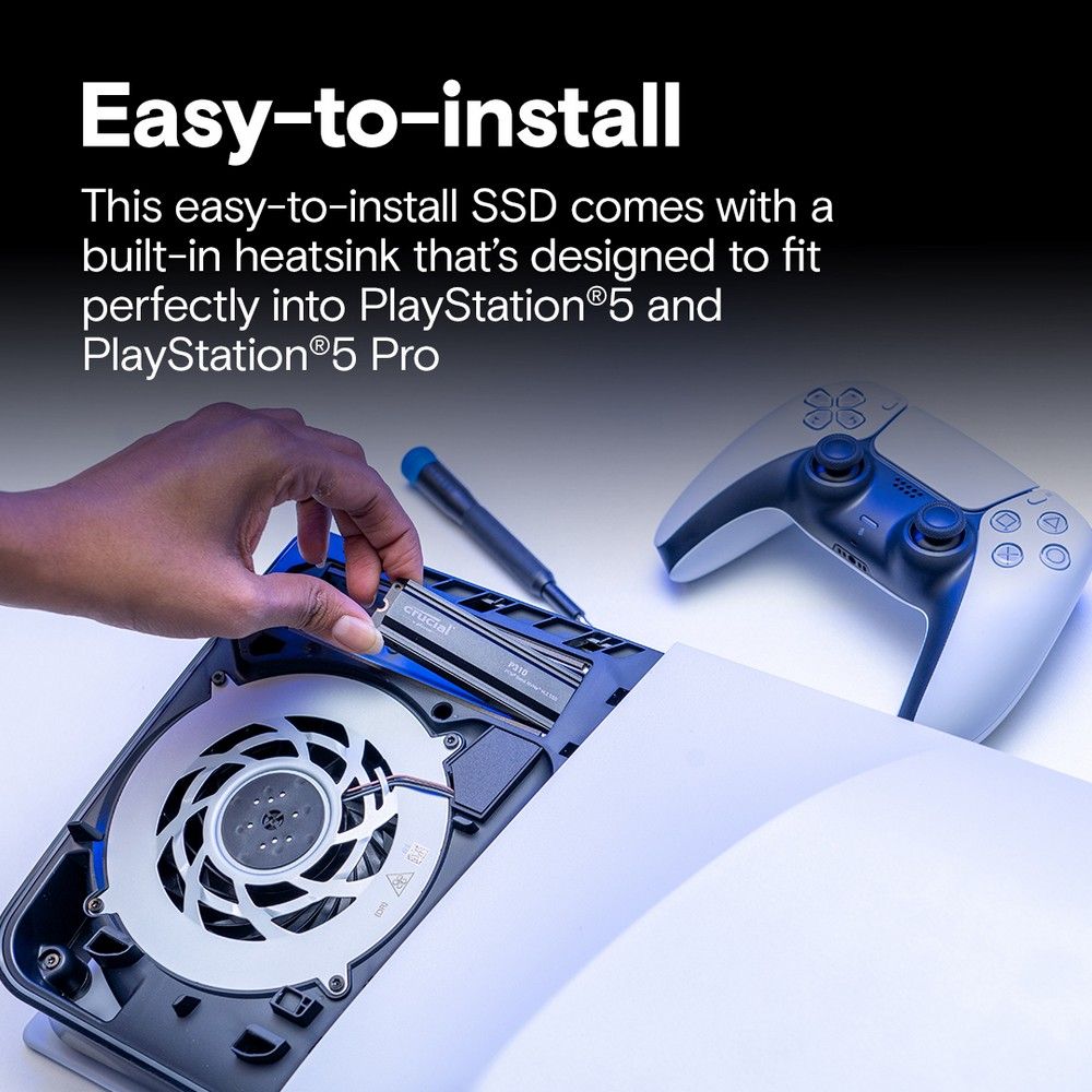 Твердотельный накопитель SSD Crucial P310 1TB PCIe Gen4 NVMe 2280 M.2 SSD with heatsink CT1000P310SS