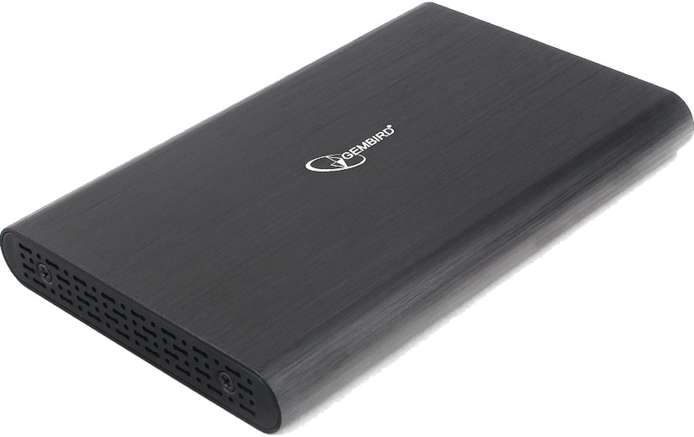 Gembird EE2-U3S-50 Внешний корпус 2.5" чёрный, USB 3.0, SATA, до 2 Тб, алюминий