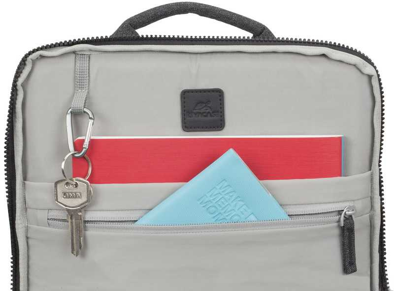 Рюкзак для ноутбука 15.6" Riva 8861 черный полиуретан/полиэстер (8861 BLACK)