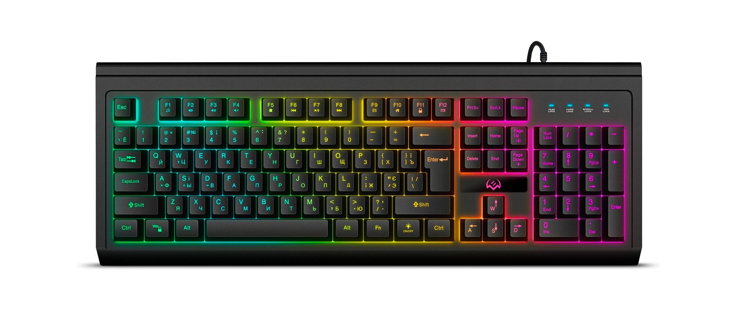 Клавиатура Sven KB-G8400 игровая (104кл, ПО, RGB-подсветка)