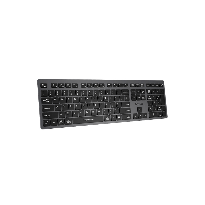 Клавиатура A4Tech Fstyler FBX50C черный USB беспроводная BT/Radio slim Multimedia (FBX50C GREY)