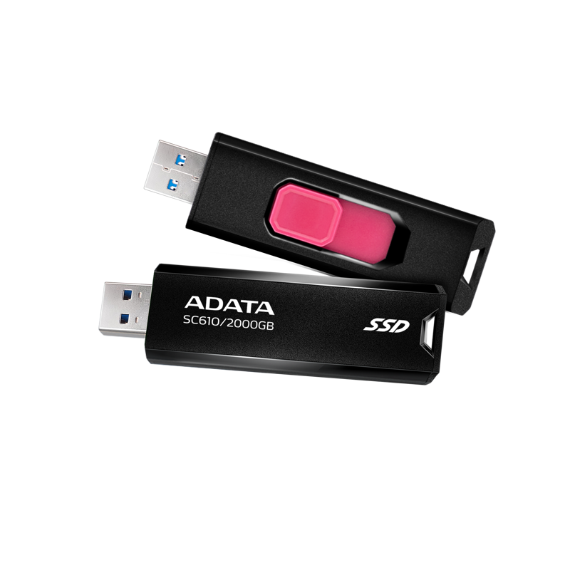 SSD внешний 2TB USB 3.2 BLACK SC610-2000G-CBK/RD ADATA
