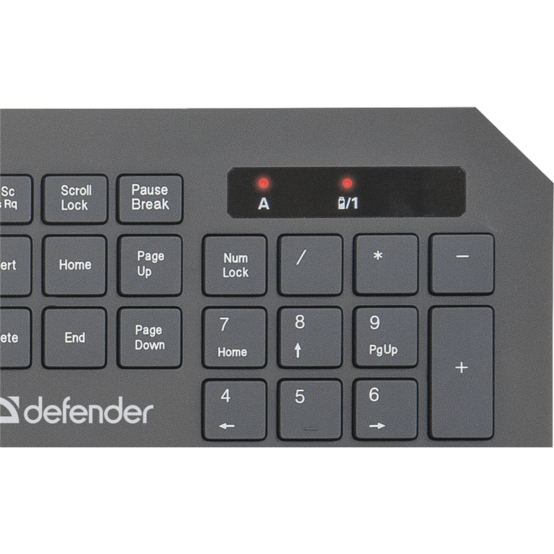 Комплект клавиатура+мышь беспроводной DEFENDER Berkeley C-925 black (USB, 1600 dpi)