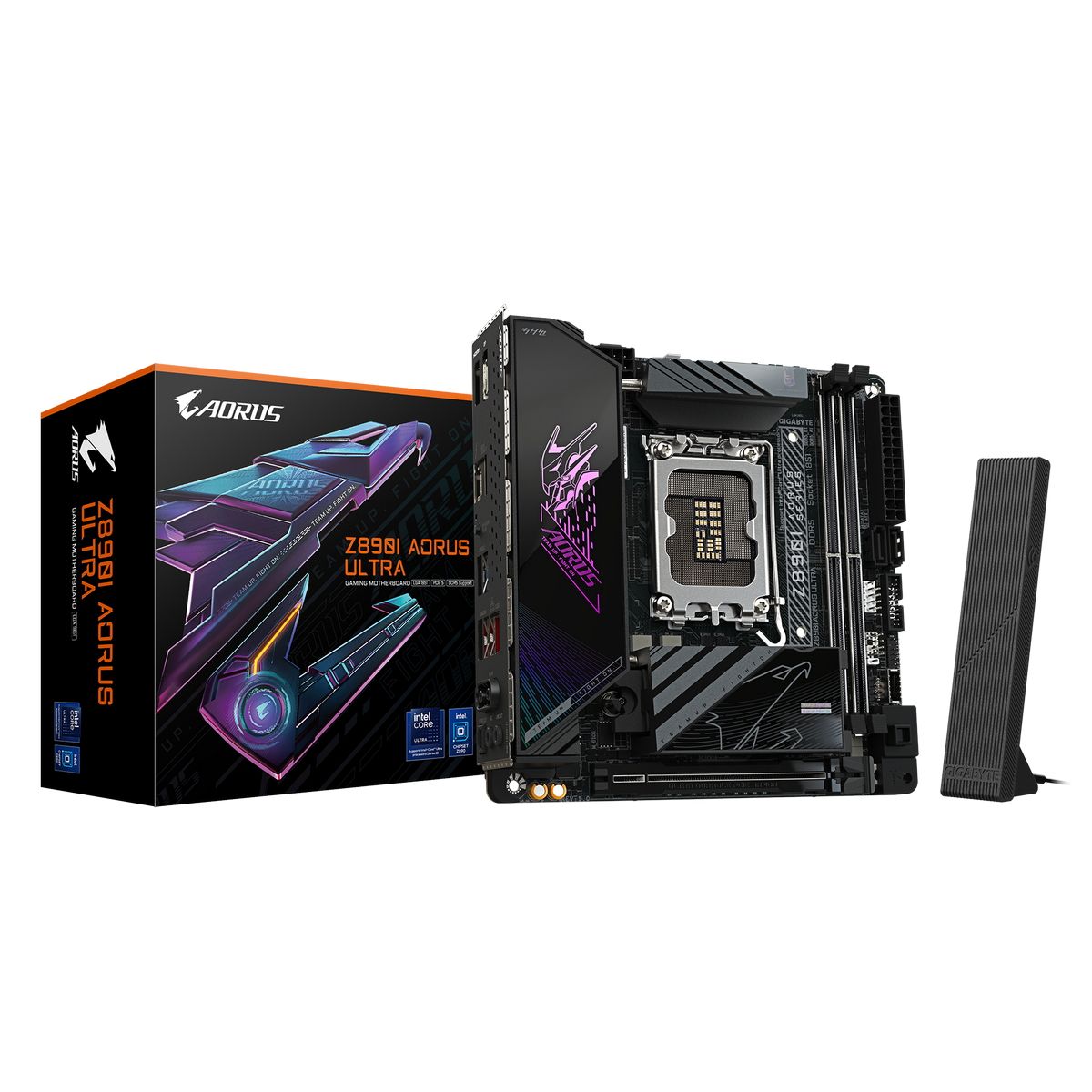 Материнская плата Gigabyte Z890I AORUS ULTRA Soc-1851 Intel Z890 2xDDR5 mini-ITX AC`97 8ch(7.1) 2.5G