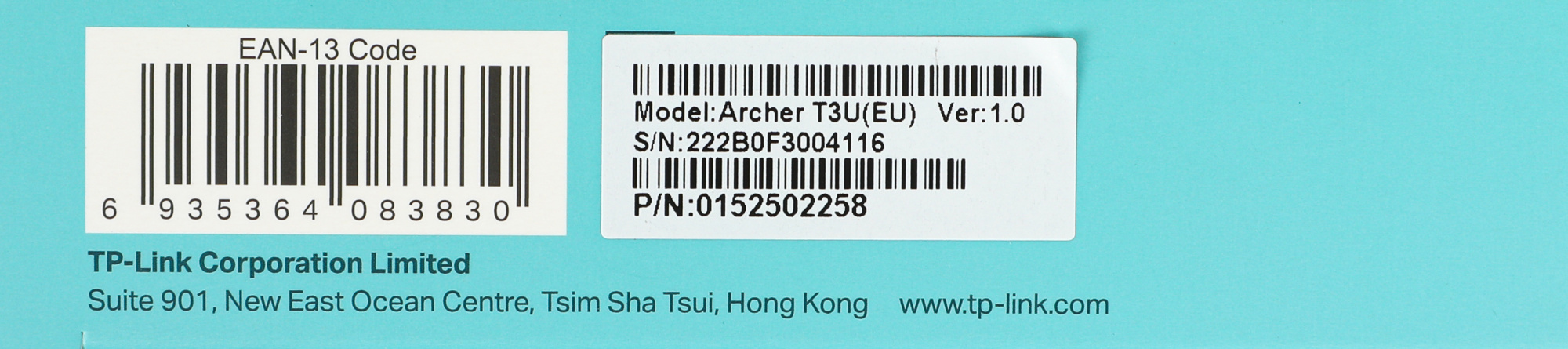 Сетевой адаптер Wi-Fi TP-Link Archer T3U AC1300 USB 3.0