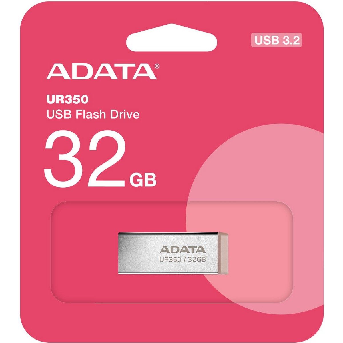 Флеш Диск A-Data 32GB UR350 UR350-32G-RSR/BG USB3.2 серебристый/коричневый