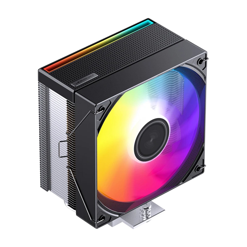 Кулер для процессора JONSBO CB40 ARGB (225W, 4-pin PWM, 153.5mm, Al/Cu, 4x6mm, ARGB, 1x120mm, 77.07C