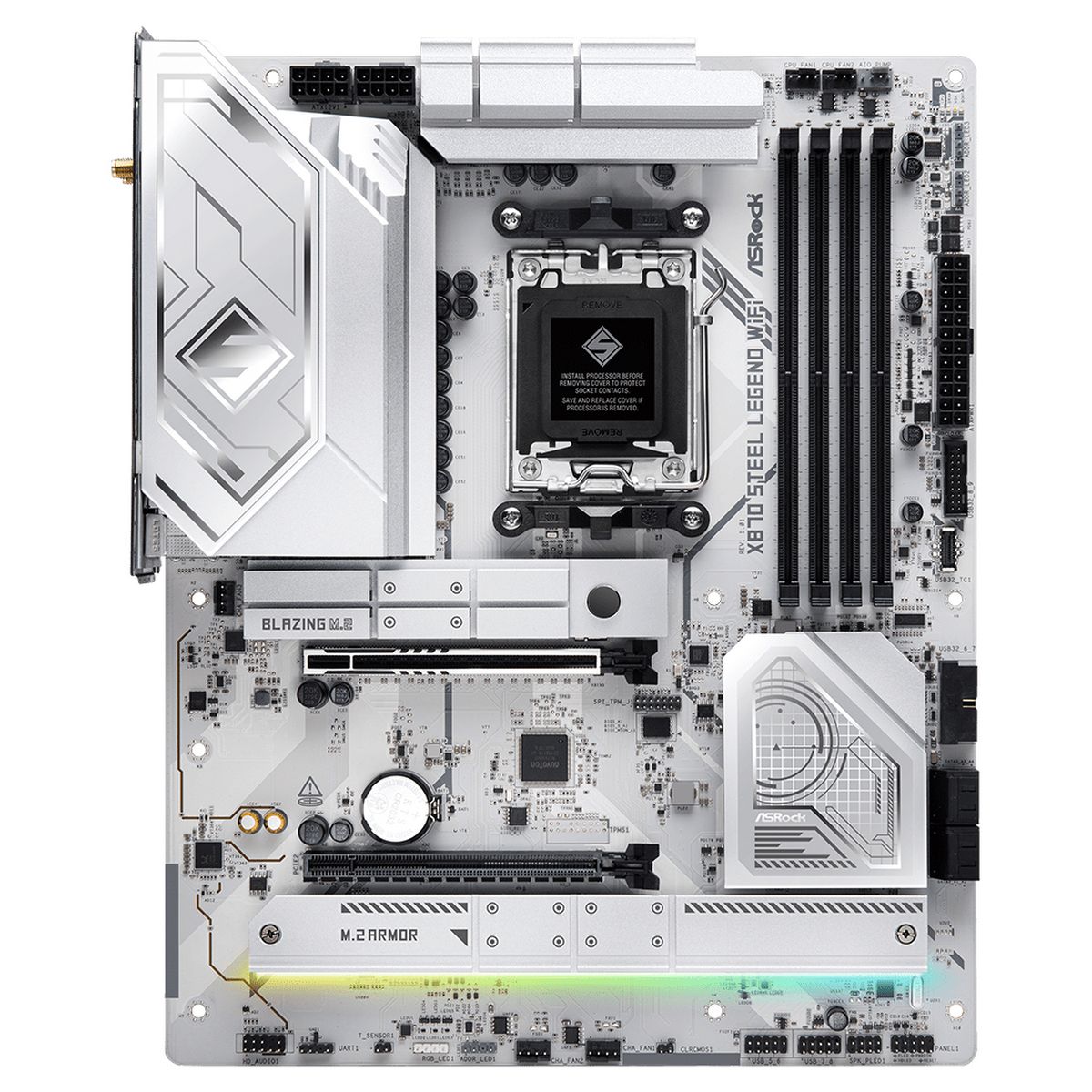 Материнская плата Asrock X870 STEEL LEGEND WIFI Socket AM5 AMD X870 4xDDR5 ATX AC`97 8ch(7.1) 2.5Gg 