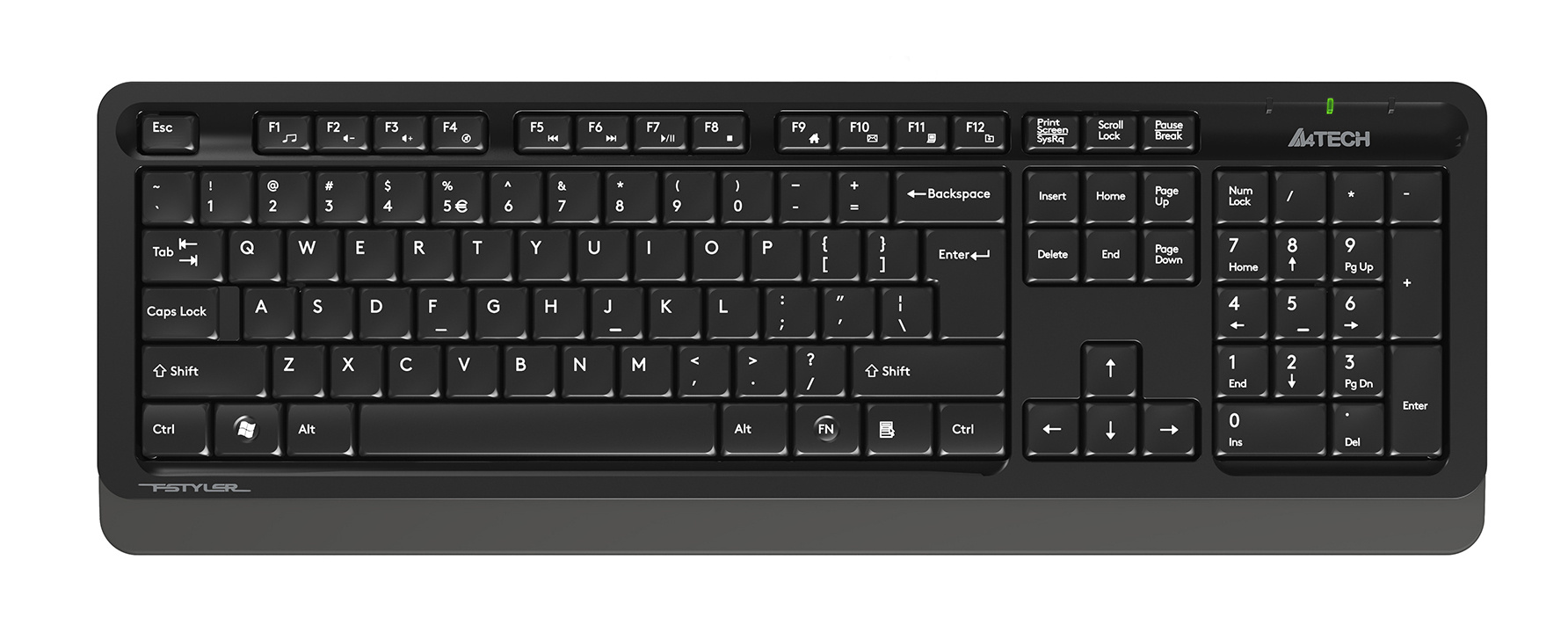 Клавиатура + мышь A4Tech Fstyler FG1010S клав:черный/серый мышь:черный/серый USB беспроводная Multim