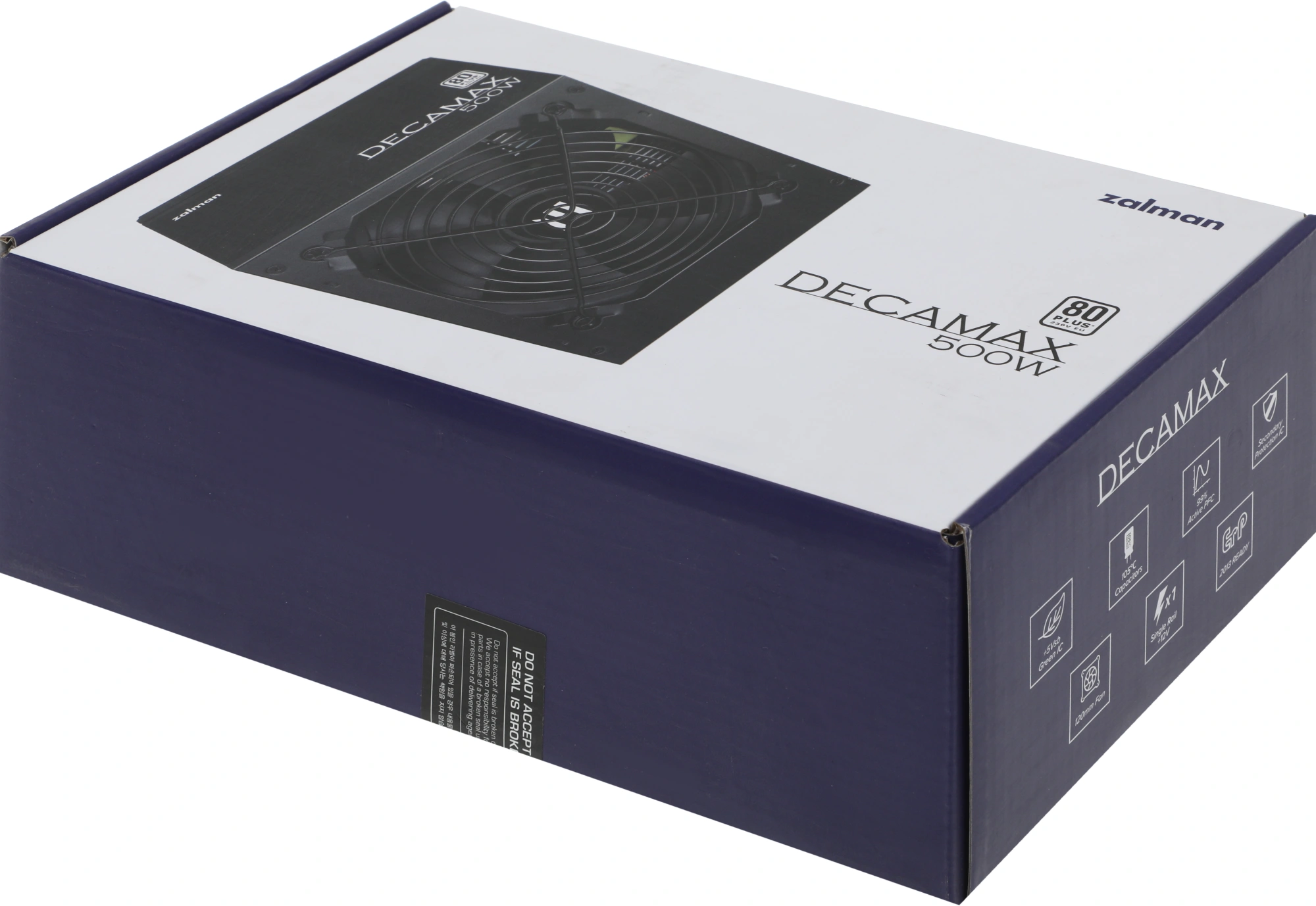 Блок питания Zalman ATX 500W ZM500-LX3 80+ (20+4pin) APFC 120mm fan 4xSATA RTL