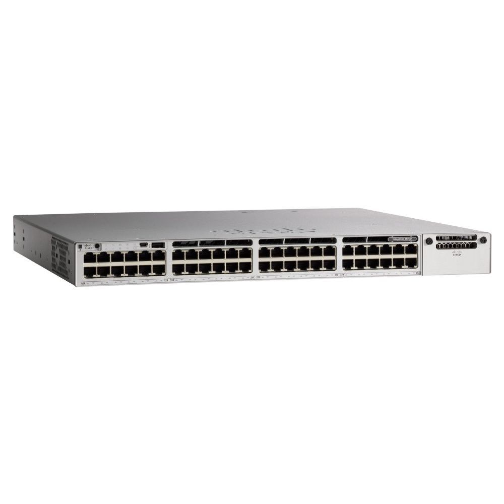 Коммутатор CISCO Catalyst 9300 48-port 1Gb copper with modular uplinks, PoE+, PS 1x715W, PoE+ 437W/1