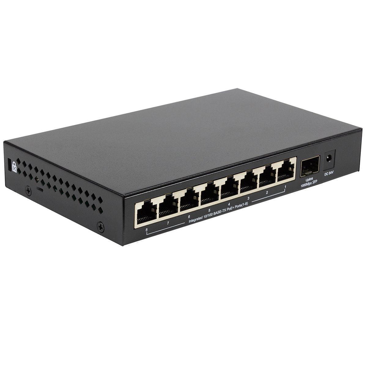 Коммутатор Origo OS1209P/80W OS1209P/80W/A1A (L2) 8x100Мбит/с 1SFP 8PoE 80W неуправляемый