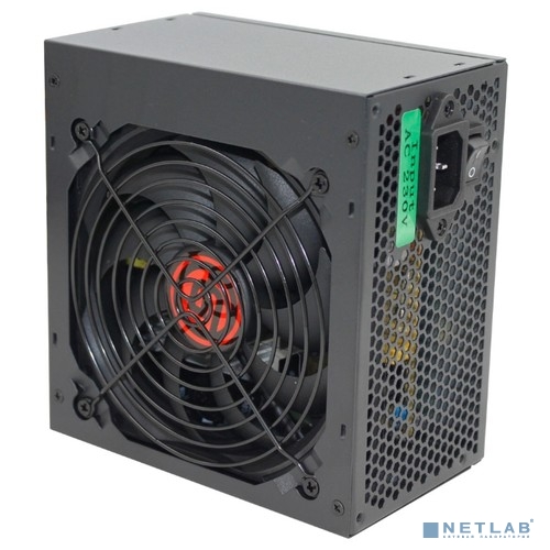 Ginzzu CB600 12CM black,24+4p,2 PCI-E(6+2), 4*SATA,3*IDE,оплетка MB, кабель питания