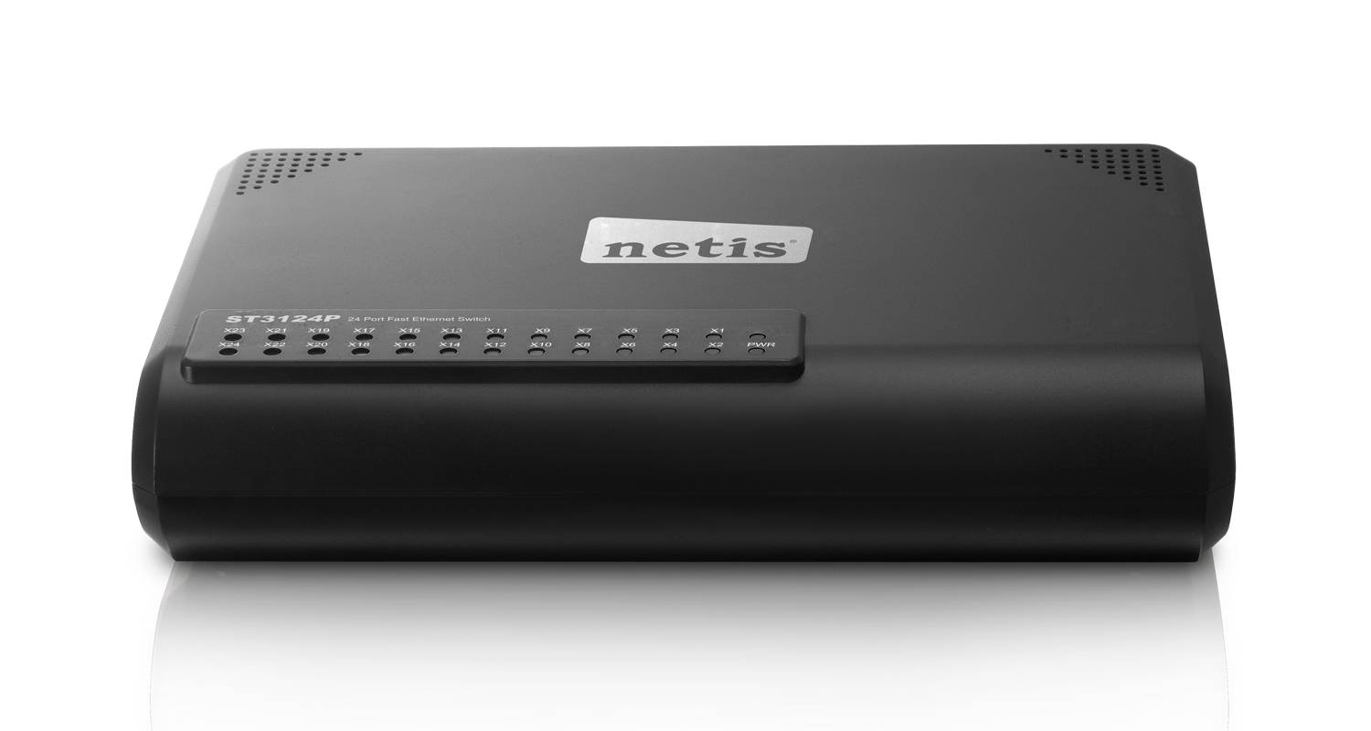 Коммутатор Netis ST3124P (L2) 24x100Мбит/с неуправляемый