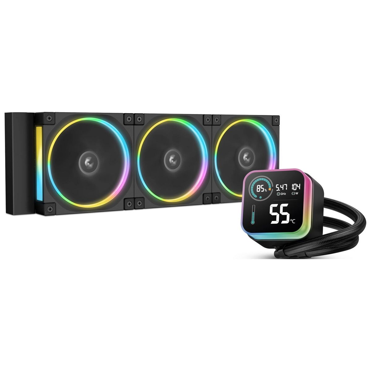 Система водяного охлаждения Deepcool LQ360 Ultra ARGB Soc-AM5/AM4/1200/1700/1851 черный 4-pin 38.71d
