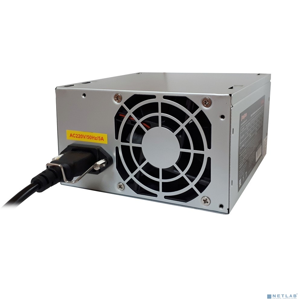 Exegate EX253683RUS-S Блок питания AA450, ATX, SC, 8cm fan, 24p+4p, 2*SATA, 1*IDE + кабель 220V с за