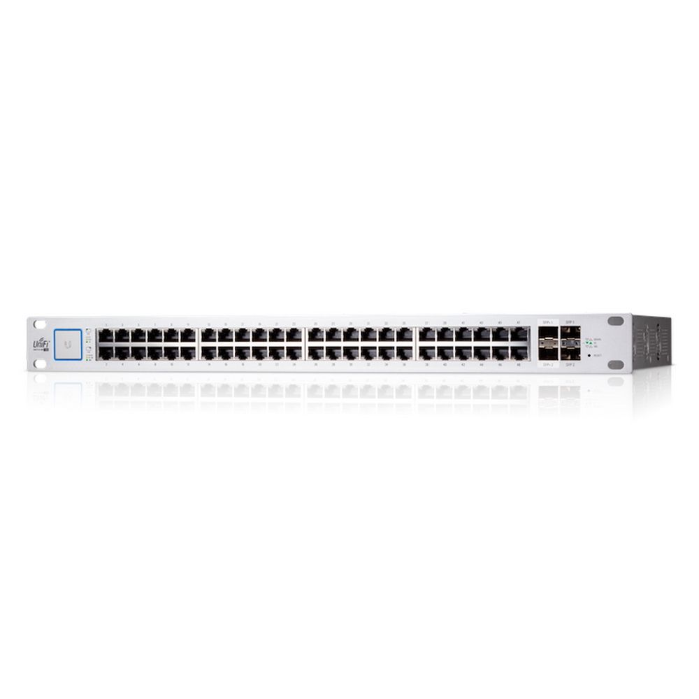 Коммутатор Ubiquiti UniFi Switch 48 PoE |USW-48-PoE| Ubiquiti PoE-коммутатор в стойку, 48х 1G RJ45, 