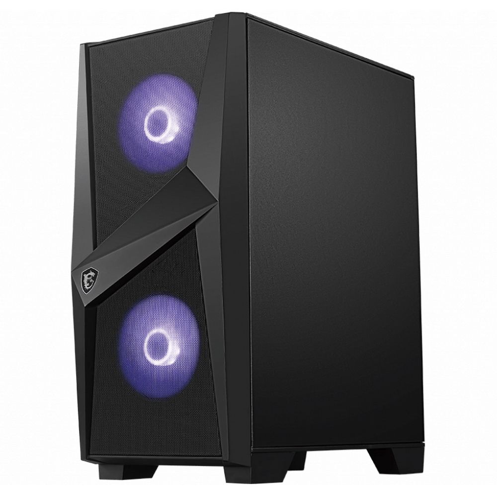 Корпус MSI MAG FORGE 100M Mid-Tower, ATX, 2xUSB 3.2, Audio I/O, 2x120mm RGB Fan, 1x120mm black Fan, 