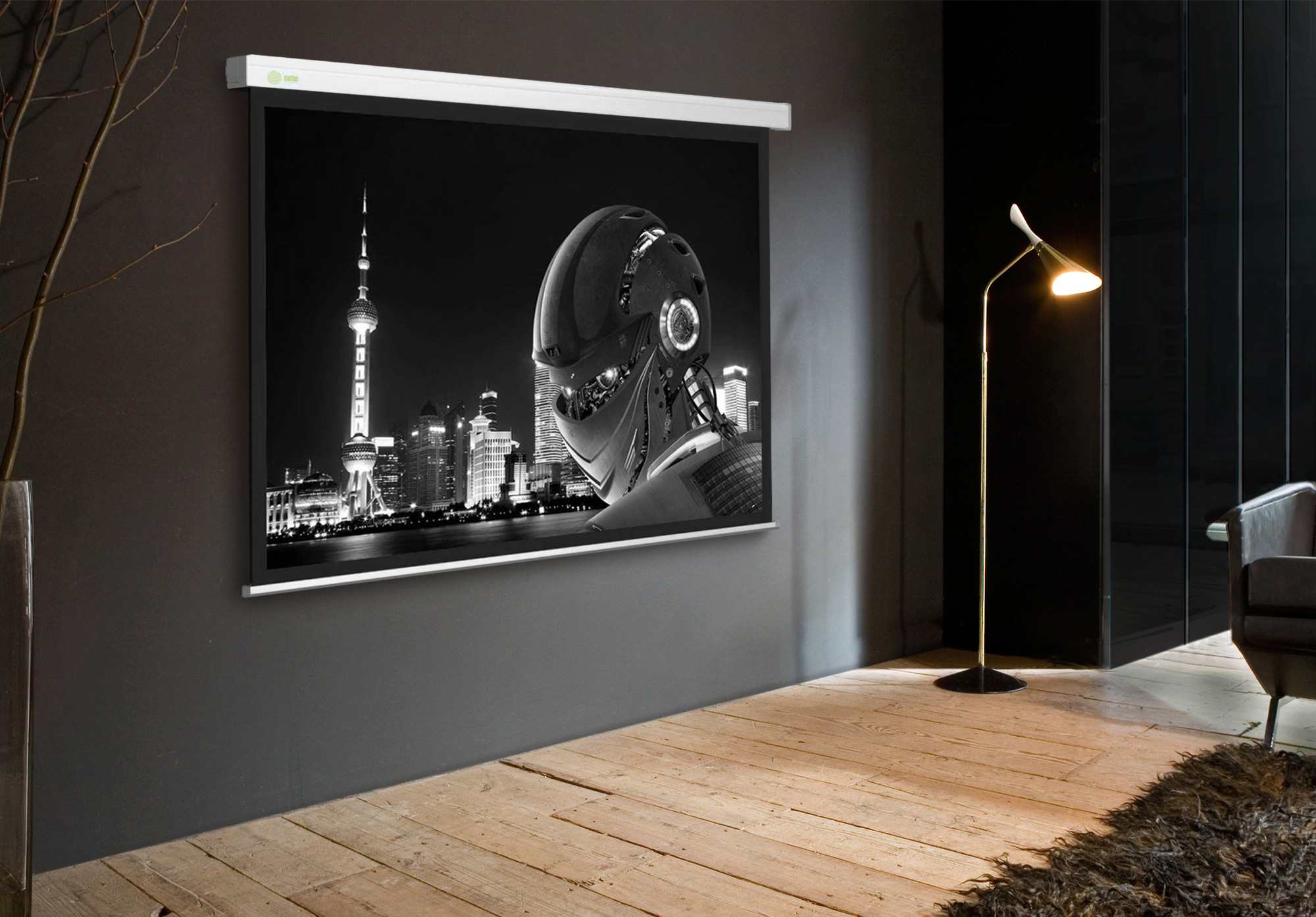 Экран Cactus 71" 127x127см Wallscreen CS-PSW-127X127 1:1 настенно-потолочный рулонный белый