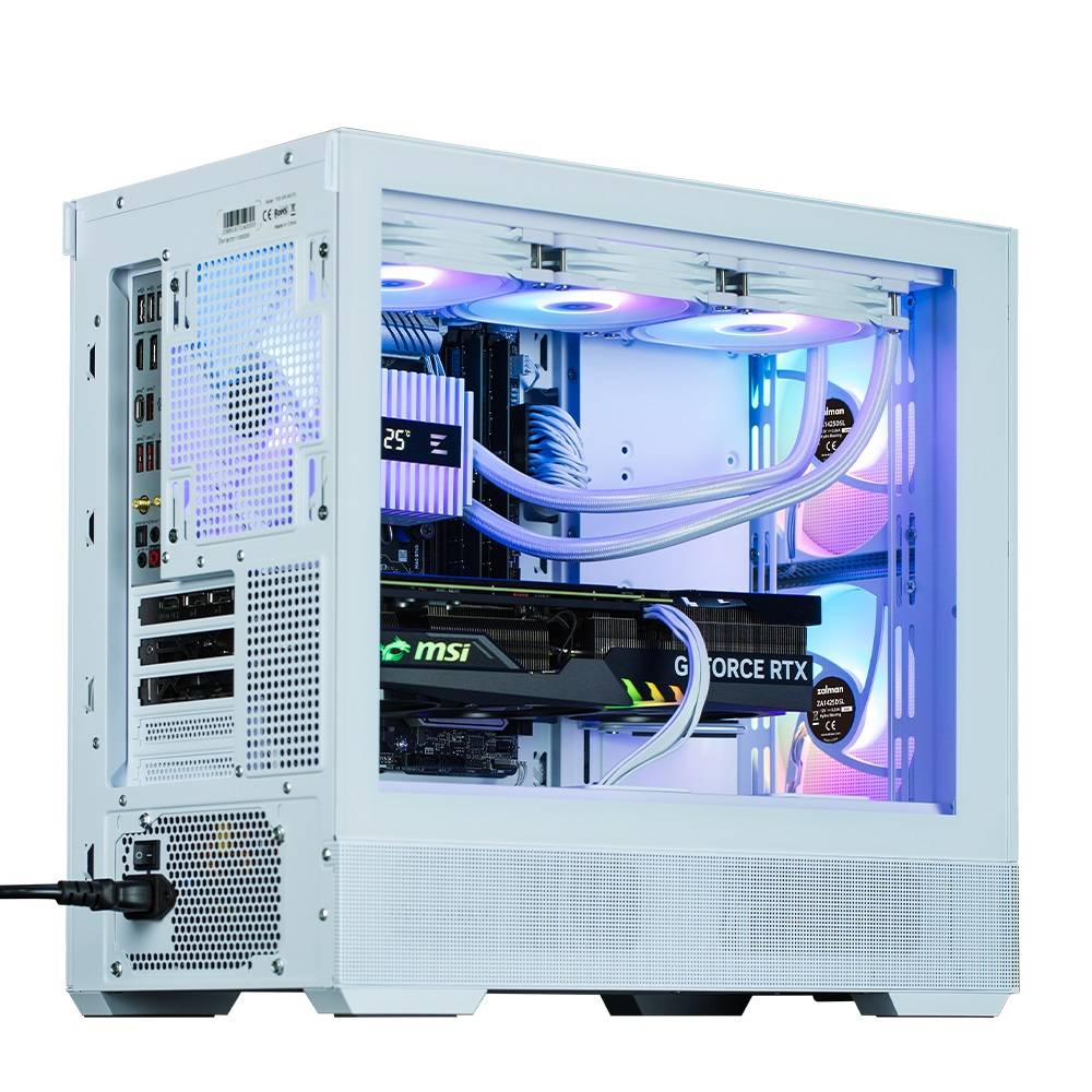 Корпус Zalman P30 Air White Mini-Tower Micro ATX/mini-ITX, без БП, Steel, Plastic , Tempered Glass, 