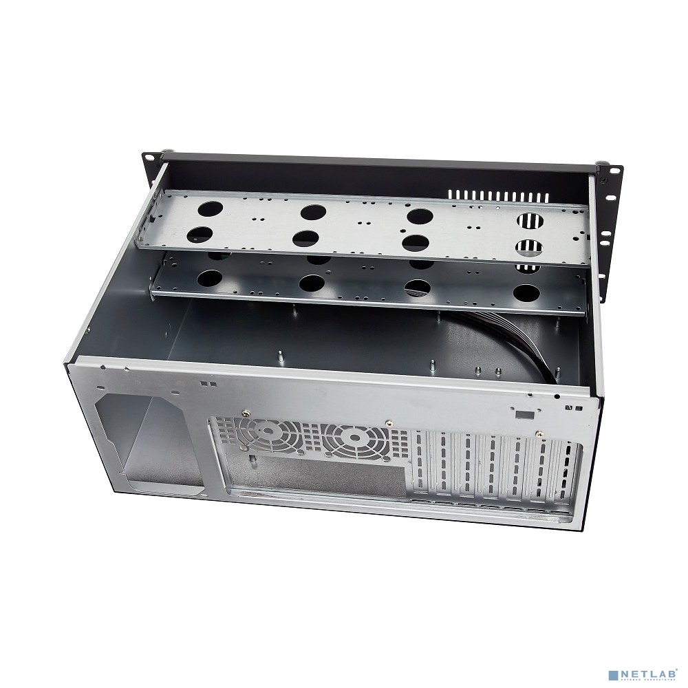 Exegate EX281235RUS Серверный корпус ExeGate Pro 4U300-08 <RM 19",  высота 4U, глубина 300, без БП, 