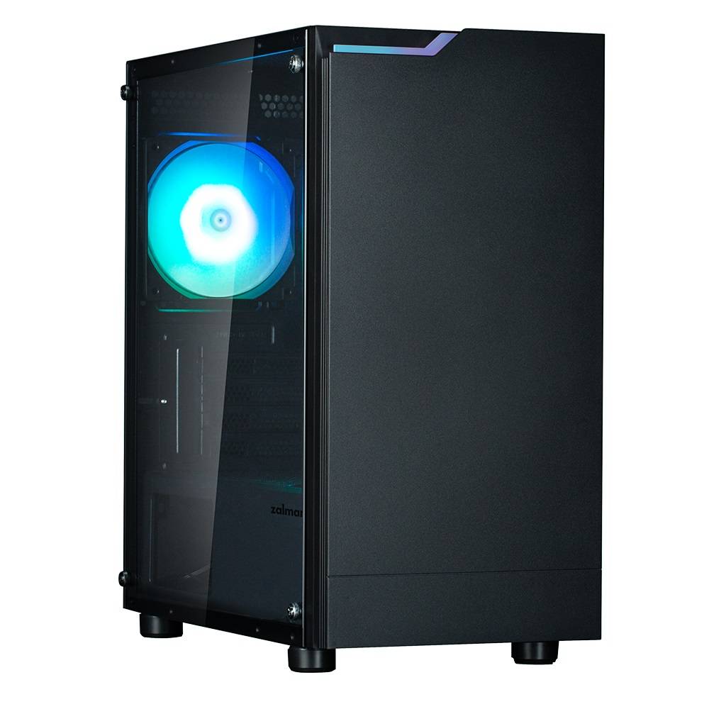 корпус ZALMAN T4 PLUS, MATX, BLACK, WINDOW, 1 x Combo (3.5'' or 2.5''), 1x3.5'', 2x2.5", 1xUSB2.0, 2