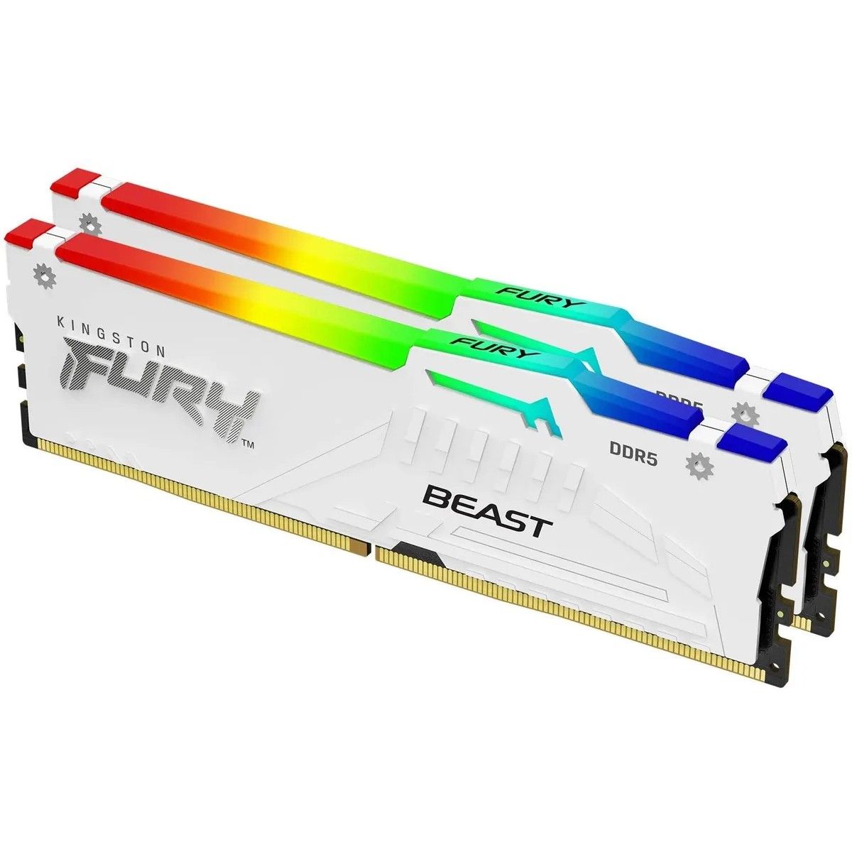 Память DDR5 2x32GB 6000MHz Kingston KF560C36BWEAK2-64 Fury Beast White Expo RGB RTL Gaming PC5-48000
