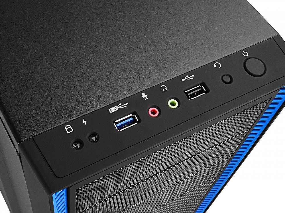 корпус Deepcool TESSERACT BF (one black fan) без БП, черный, ATX (DP-CCATX-TSRBFBK)