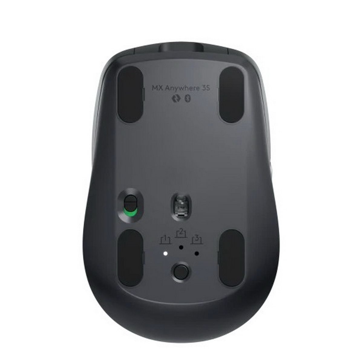 Мышь Logitech MX Anywhere 3S графитовый оптическая 8000dpi silent беспров. BT/Radio USB для ноутбука