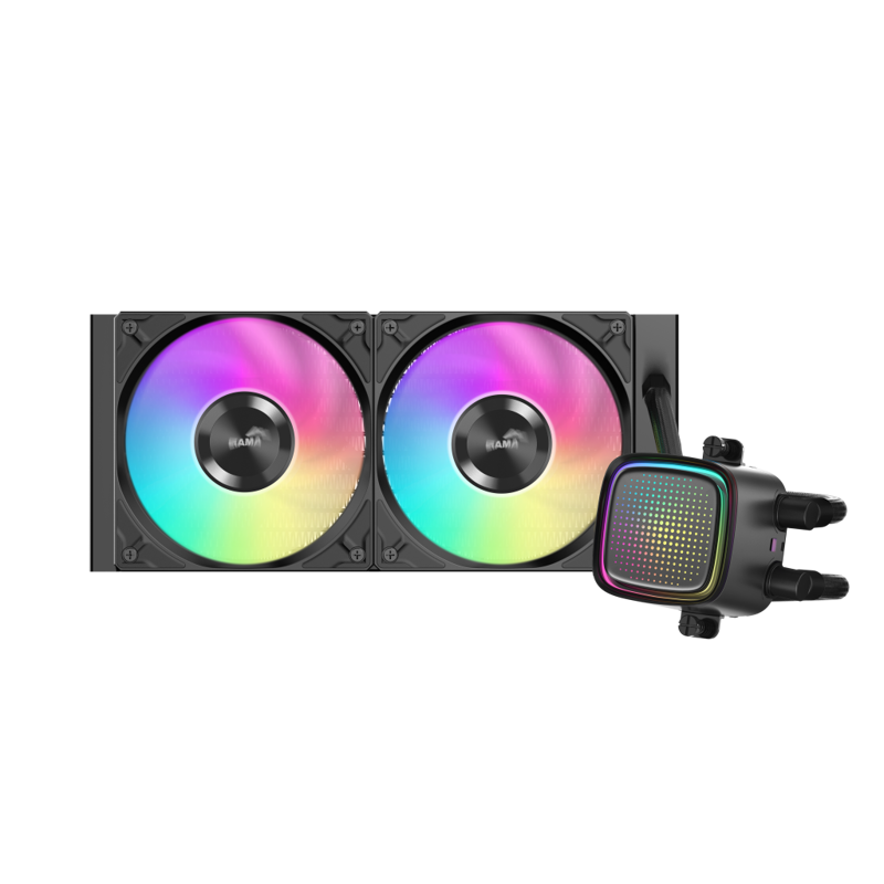 Водяное охлаждение SAMA L50 360BK (320W, 360mm, Black, ARGB/ Fans: 3x120mm, 72.3CFM, 28dBA, 2200RPM/